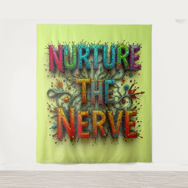 Die Nervenernährung extra groß Wandteppich (Vorderseite)