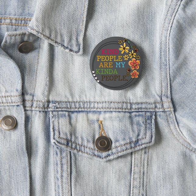 Die netten Leute sind meine Kindesmenschen Button (Beispiel)
