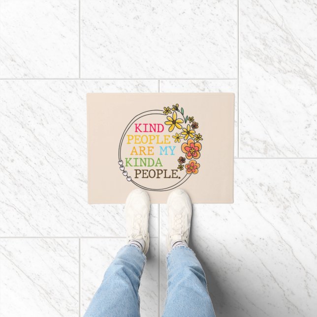 Die netten Leute sind meine Kindesmenschen Fußmatte (Indoor)