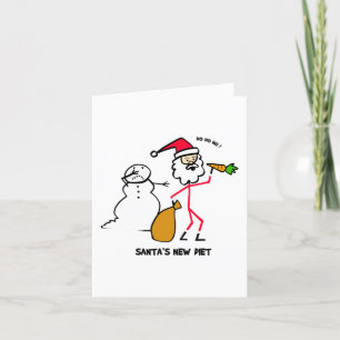 Die neue Ernährung des Weihnachtsmanns Feiertagskarte