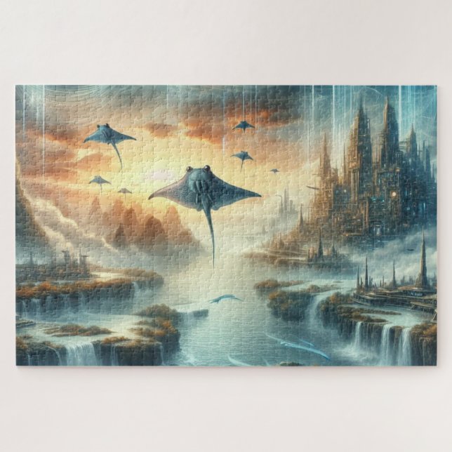 Die neue Fantasiekunst der Welt Puzzle (Horizontal)