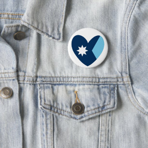 Die neue Flagge des Bundesstaates Minnesota mit He Button