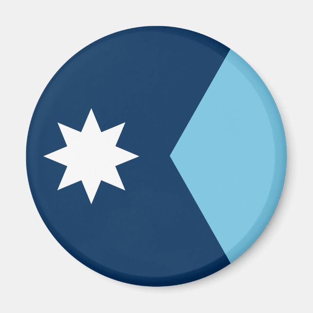 Die neue Flagge des Minnesota-Staat Magnet (Vorne)