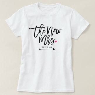 Die neue Frau Est. Ihr Hochzeitstag T-Shirt