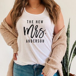 Die neue Frau Personalisiert Bride Tank Top
