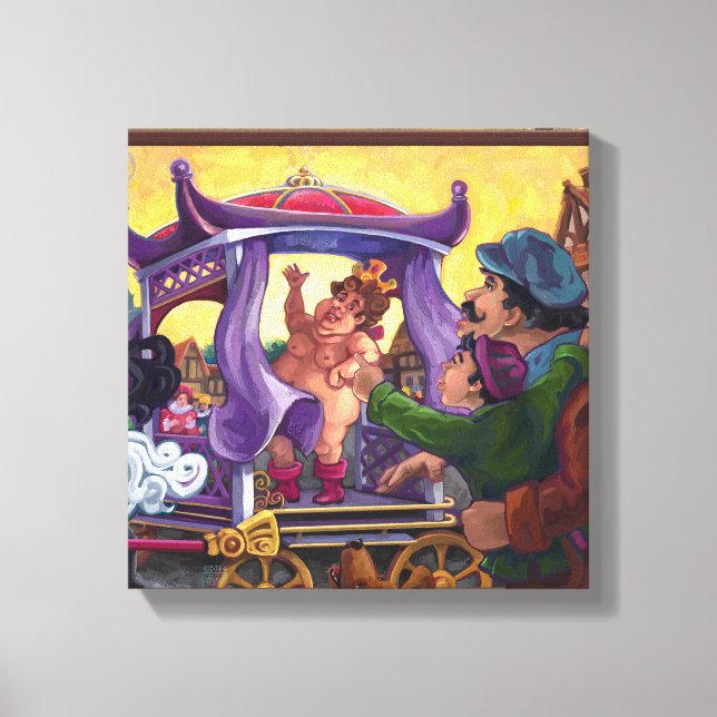 Die neue Kleidungskunst des Kaisers Leinwanddruck (Vorderseite)