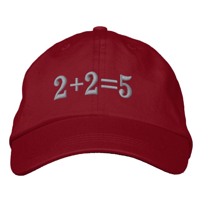 Die neue Mathematik Bestickte Baseballkappe (Vorderseite)