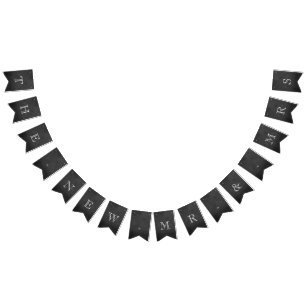 Die neue Mr. & Mrs. Chalkboard Hochzeit Wimpelkette