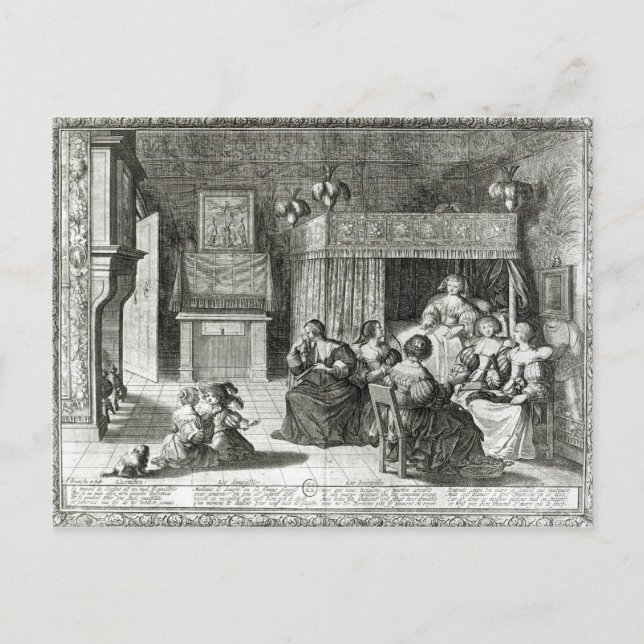 Die neue Mutter Postkarte (Vorderseite)