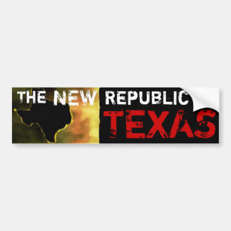 Die neue Republik von Texas Autoaufkleber