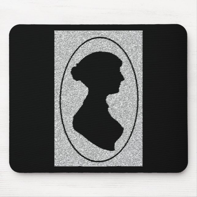 Die neue Silhouette von Jane Austen Mousepad (Vorne)
