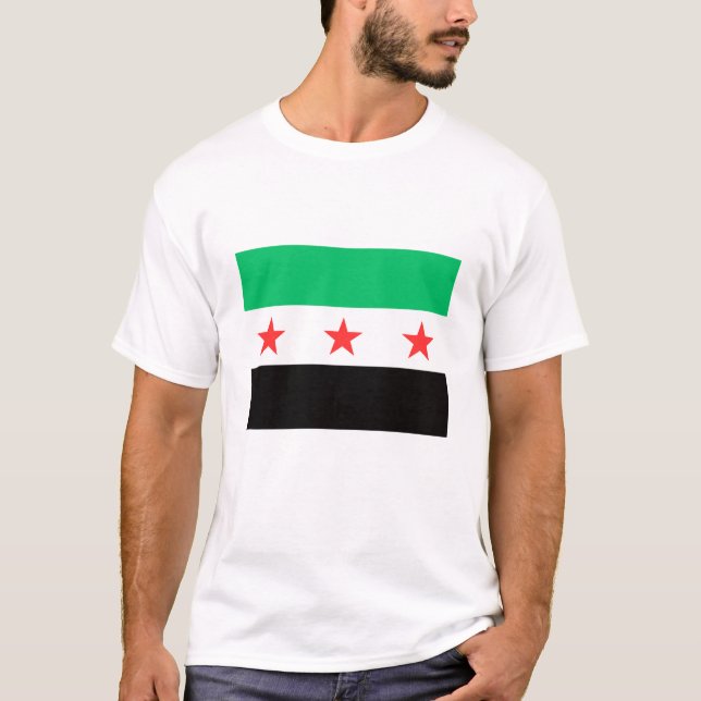 Die neue syrische Flagge - Syrien - Freiheit nach  T-Shirt (Vorderseite)