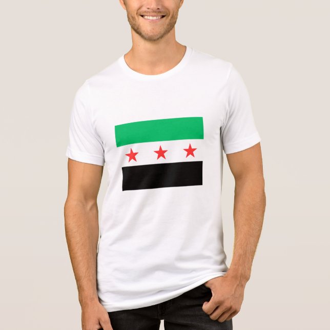 Die neue syrische Flagge - Syrien - Freiheit nach  Tri-Blend Shirt (Vorderseite)