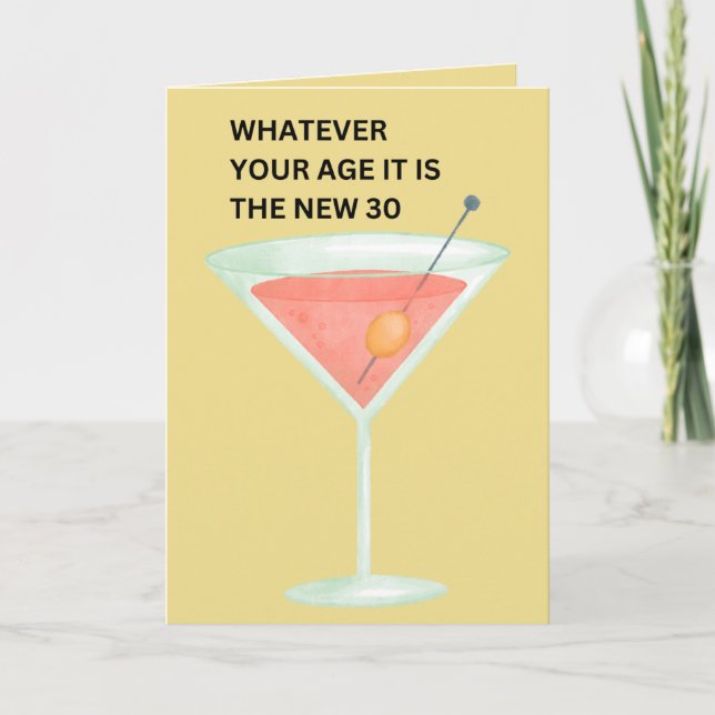 Die neuen 30 | Funny Birthday Card Karte (Vorderseite)