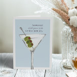 Die neuen 30 | Funny Birthday Gruß Karte<br><div class="desc">Sarcastic Geburtstagskarte bietet eine Aquarellmärsche Cocktail-Illustration auf blau-grauem Hintergrund mit "egal wie alt du bist die neuen 30" in Vintager Schreibmaschinenschrift. Passen Sie die Insider-Nachricht an oder verließ wie besehen; die Standardnachricht lautet "Beifall für Sie - Geburtstag zum Glück".</div>