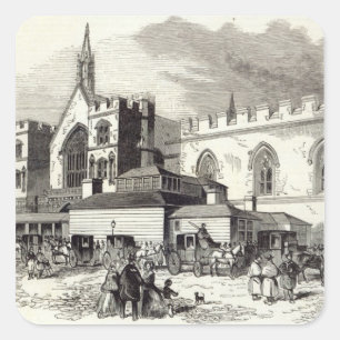 Die neuen Ausschussräume, House of Commons Quadratischer Aufkleber