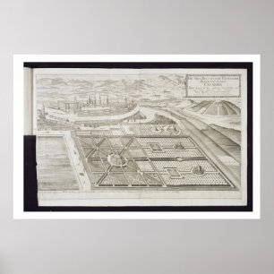 Die neuen Gärten von Cremsier, die Residenz des Poster