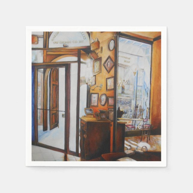 Die Neugier ist das Werkzeug der Weisen Papier Nap Serviette (Vorderseite)