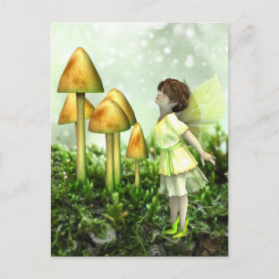 Die Neugierige Fairy - Fairy und Toadstocker Postkarte