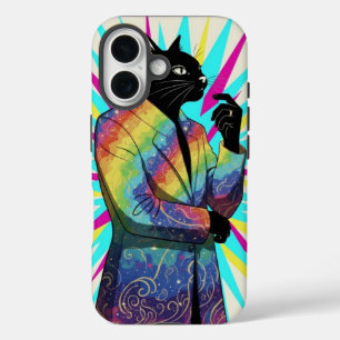 Die neugierige Katze iPhone 16 Hülle