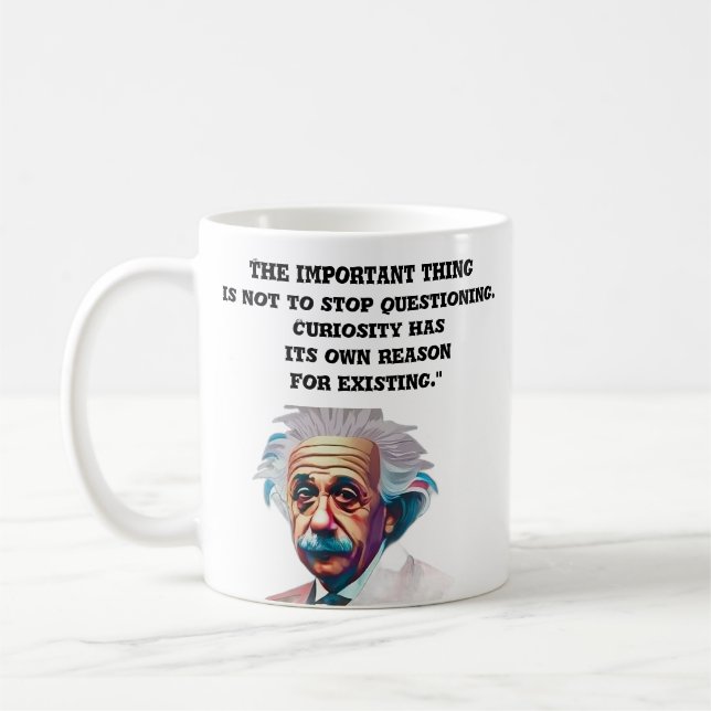 Die neugierige Tasse EinsteinQuotesMug (Links)