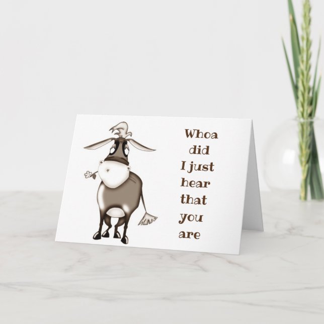 DIE NEUIGKEITEN, DIE SIE SIND **RETIRING" KARTE (Vorderseite)