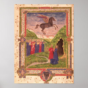 Die neun Musen spielen Instrumente Poster