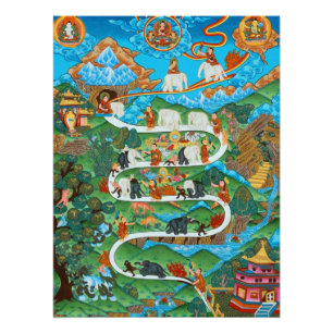 Die neun psychischen Abidings Samatha Poster