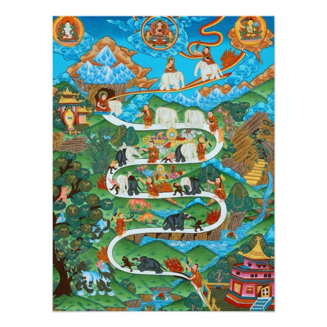 Die neun psychischen Abidings Samatha Poster (Vorderseite)