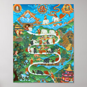 Die neun psychischen Abidings Samatha Poster