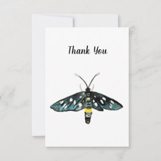 Die neunGepunktete Moth Amata phegea Illustration Dankeskarte
