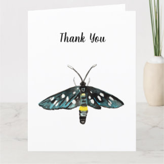 Die neunGepunktete Moth Amata phegea Illustration Dankeskarte