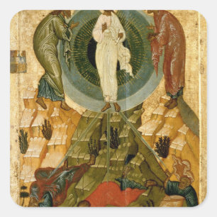 Die Neuordnung unseres Herrn Quadratischer Aufkleber