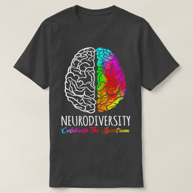 Die Neurovielfalt feiert die Autismus-Spektrumgehi T-Shirt (Design vorne)