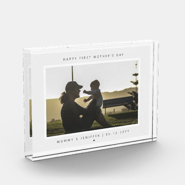 Die Neuzeit der Minimalistischen Muttersprache Fotoblock (Links)