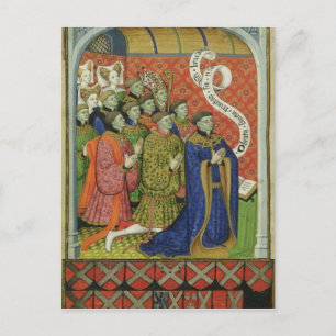 Die Neville-Familie am Gebet Postkarte