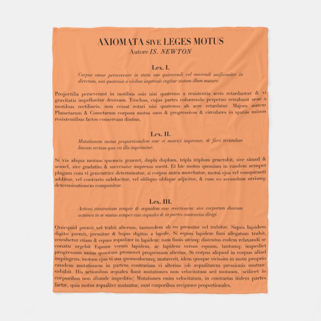 Die Newton'schen Gesetze der Fleece werfen eine Me (Vorderseite)