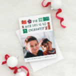 Die Nice List Weihnachts-Fotokarte Feiertagskarte<br><div class="desc">Eine lustige Karte für Ihre Weihnachts-Foto-Ausflüge.</div>