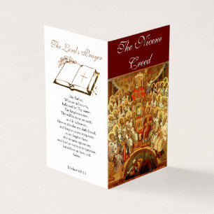 Die Nicene Creed - Gebetskarte Visitenkarten