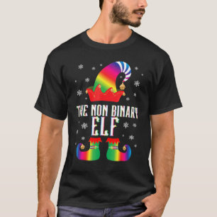 Die nicht binäre Elf Matching Family Group Xmas Lt T-Shirt