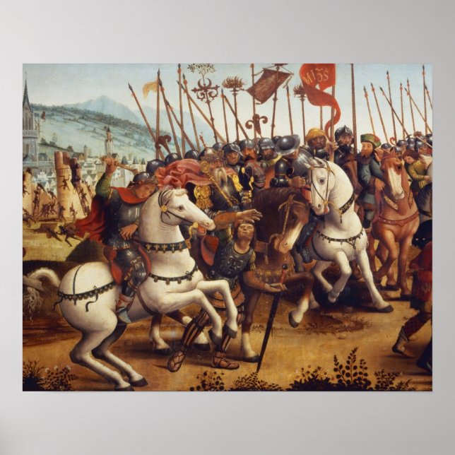 Die Niederlage Athens durch Minos, König von Kreta Poster (Vorne)