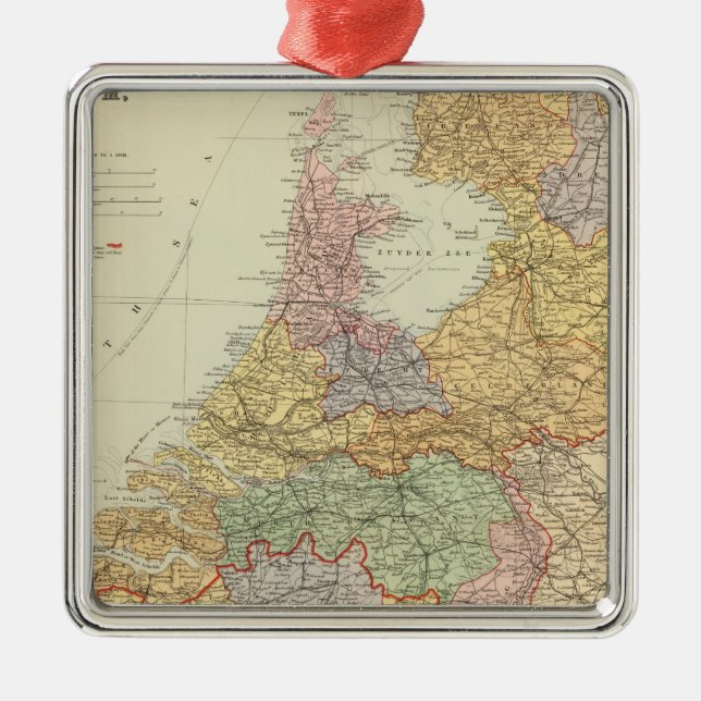 Die Niederlande, Belgien 2 Silbernes Ornament (Vorne)