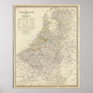Die Niederlande, Belgien Poster