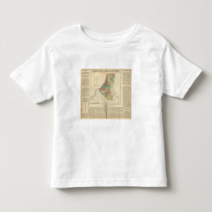 Die Niederlande, Beligium Atlas-Karte Kleinkind T-shirt