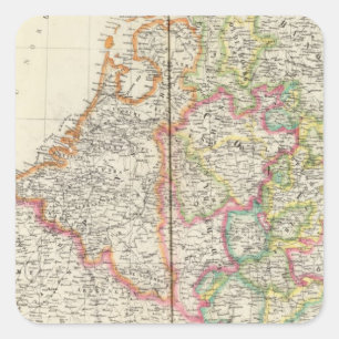 Die Niederlande, Europa 13 Quadratischer Aufkleber