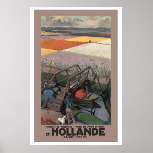 Die Niederlande Holland Niederländische Eisenbahne Poster