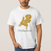 Die Niederlande in Gold mit feinem Text