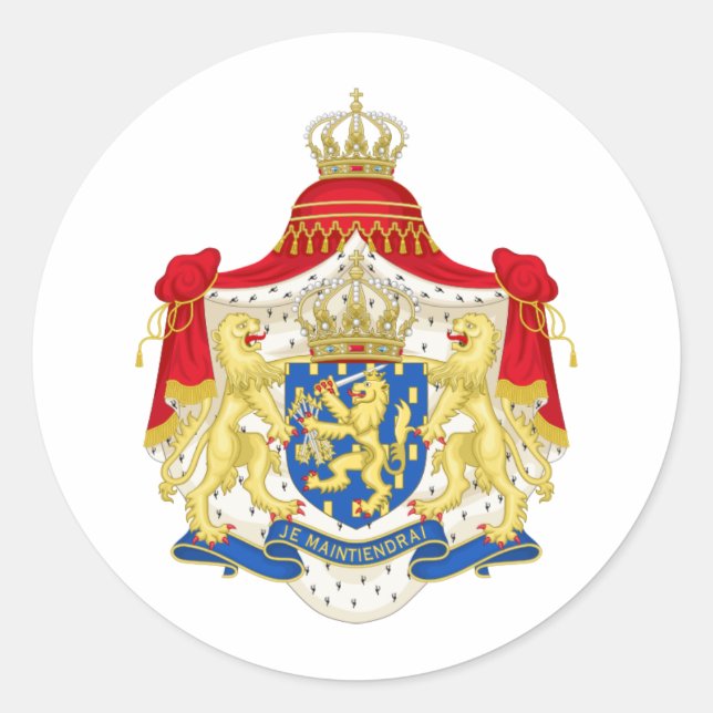 Die Niederlande NL Runder Aufkleber (Vorderseite)