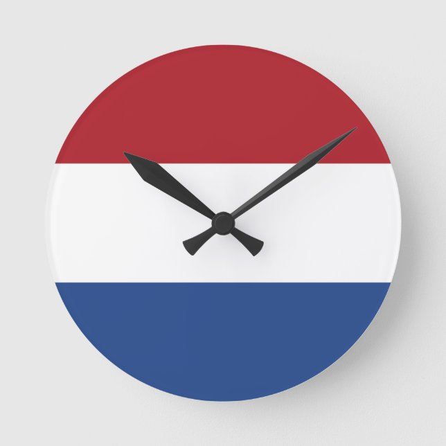 die Niederlande Runde Wanduhr (Vorderseite)