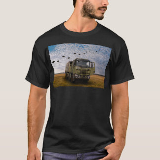 Die niederländische Armee Kl Truck und Paradrop. T-Shirt